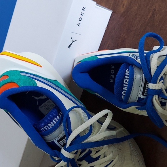 Puma RS-100 Ader Error Whisper White LAPIS blue new in box men's 8  Eur 40.5 - Picture 8 of 10
